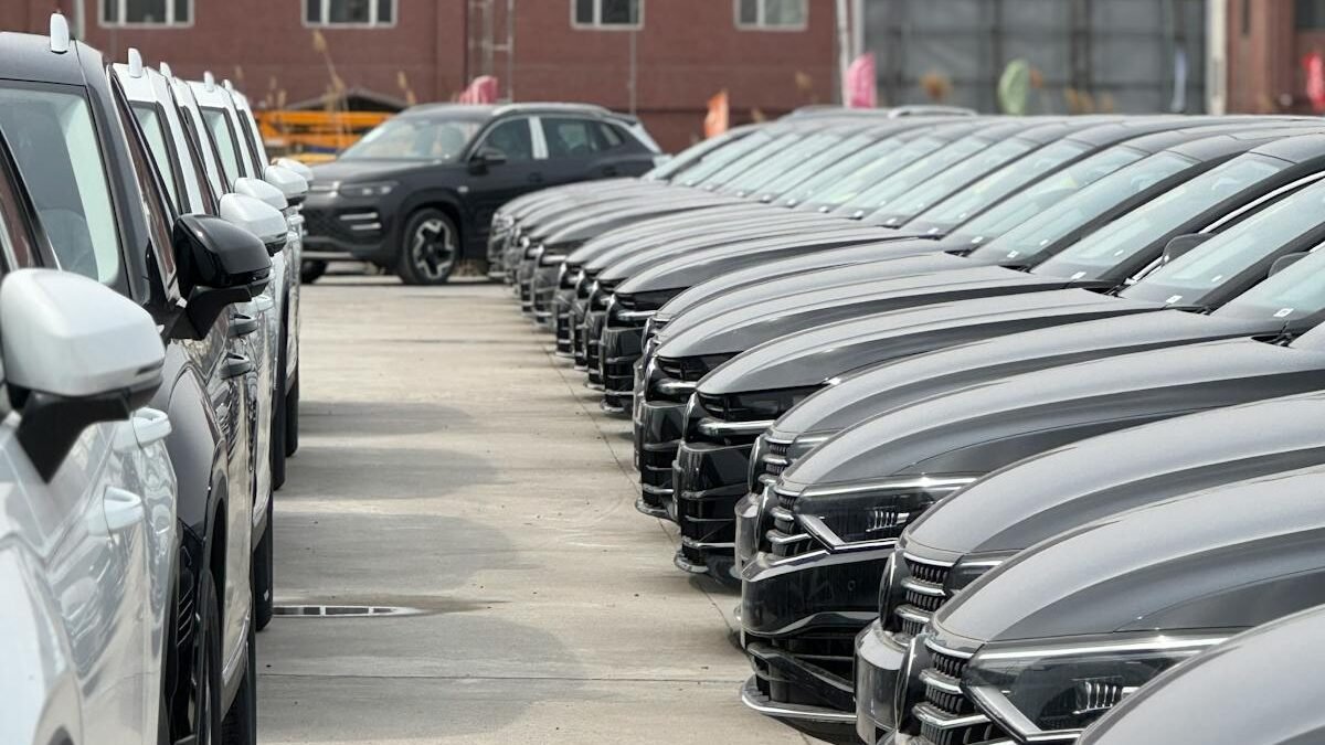 Ansicht moderner Autos